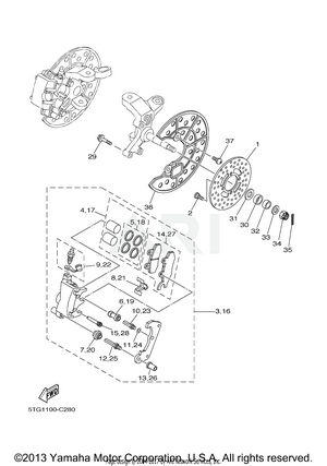 FRONT BRAKE CALIPER