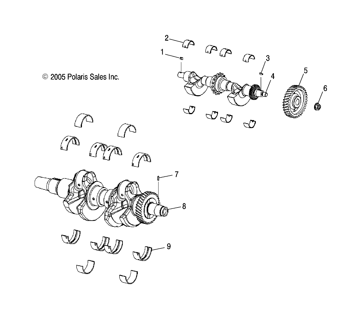 CRANKSHAFT and BALANCE SHAFT - S06PD7ES/FS (4997339733E05)