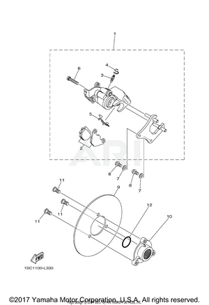 REAR BRAKE CALIPER