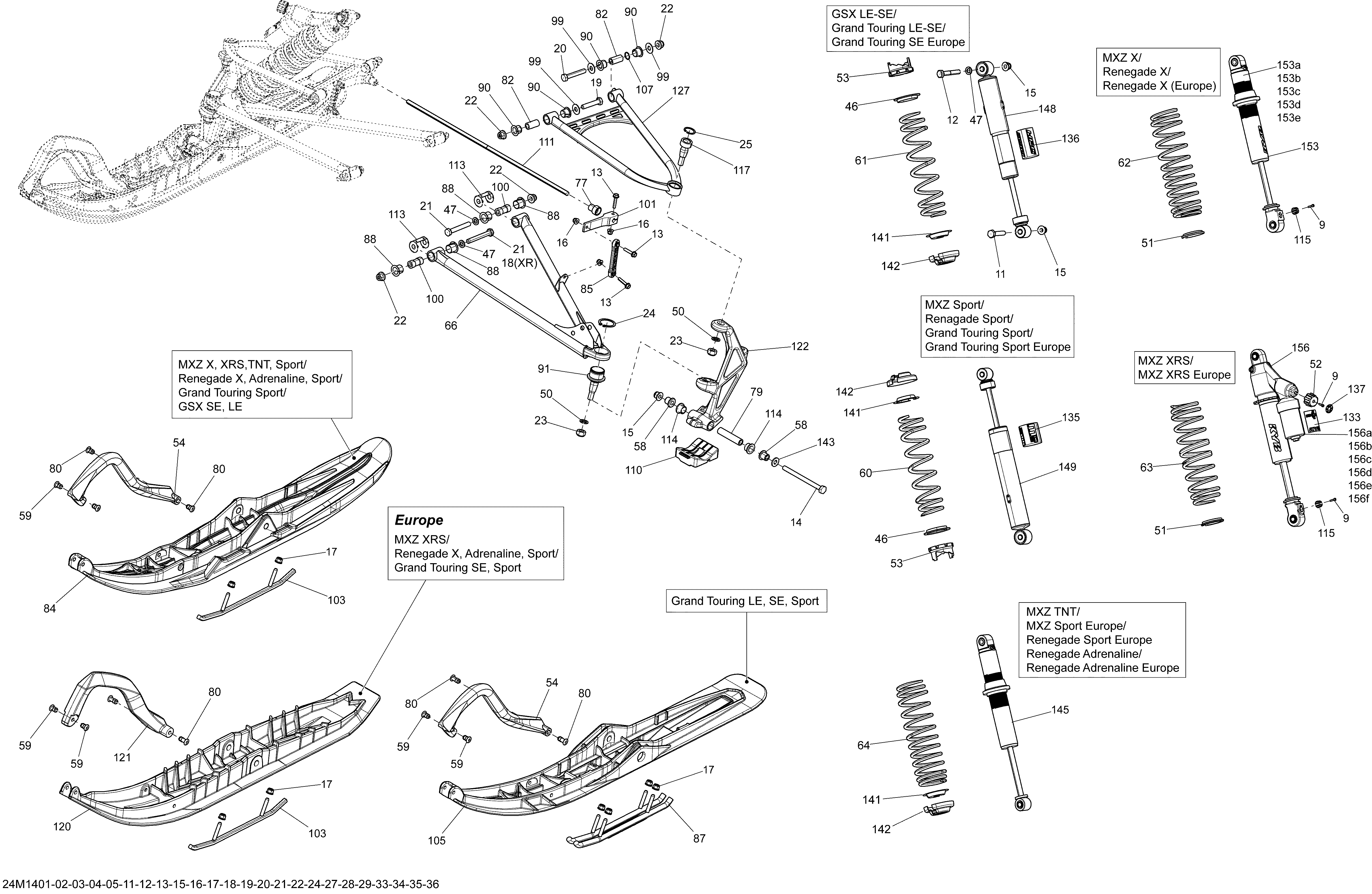 Front Suspension And Ski _24M1433