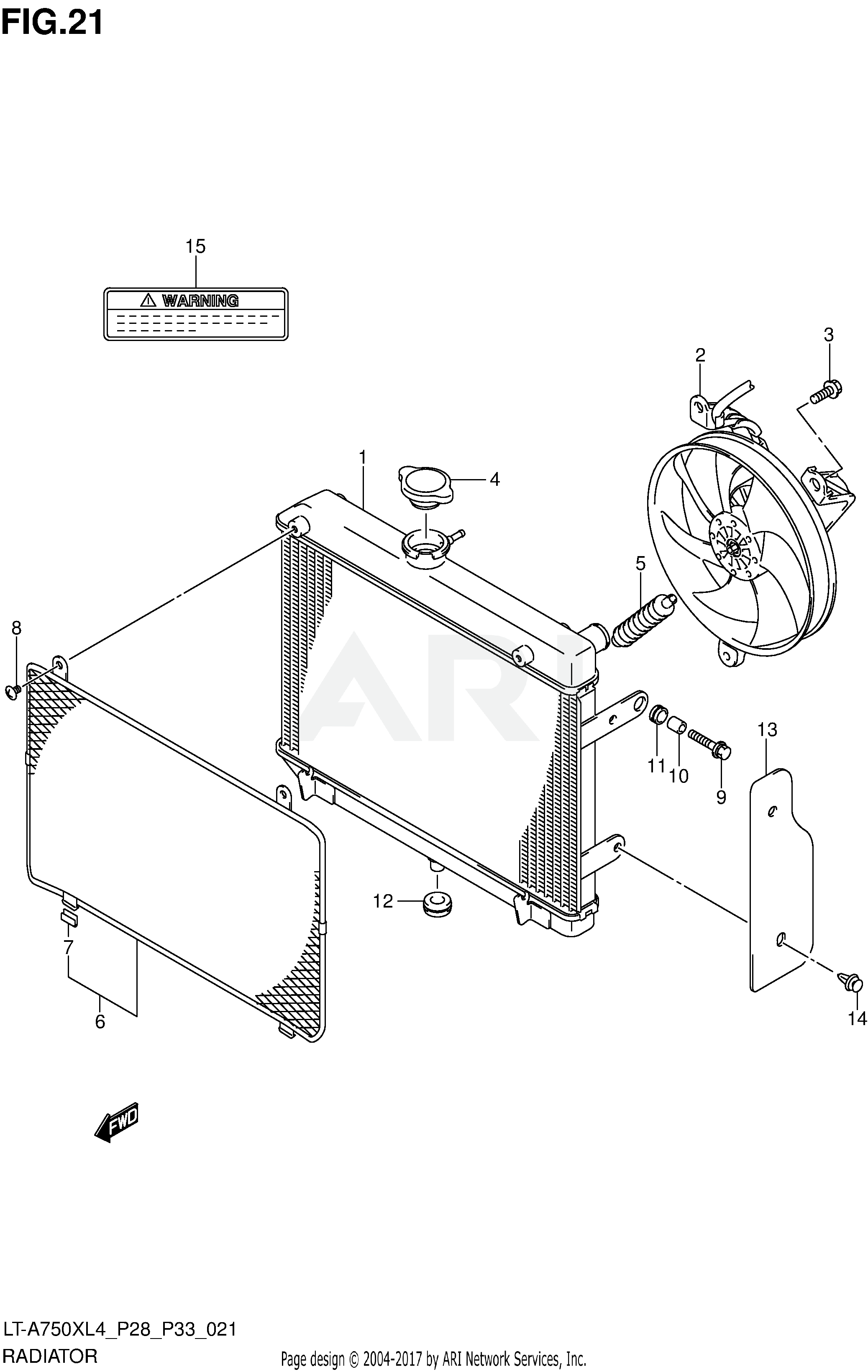 RADIATOR (LT-A750XL4 P33)