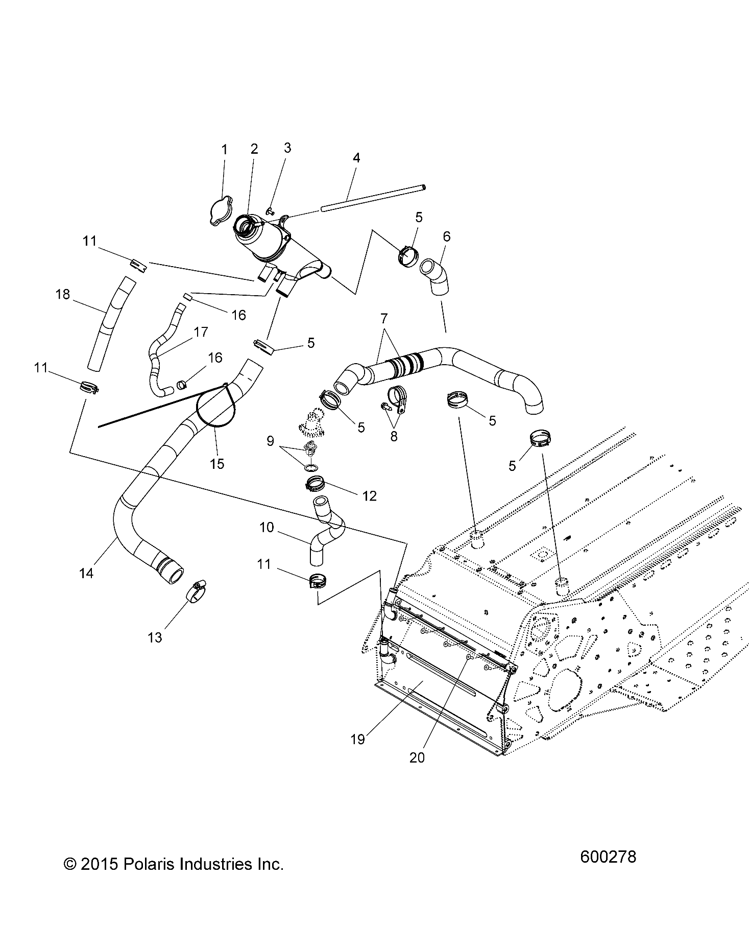 ENGINE, COOLING SYSTEM - S19CBA6GSL (600278)