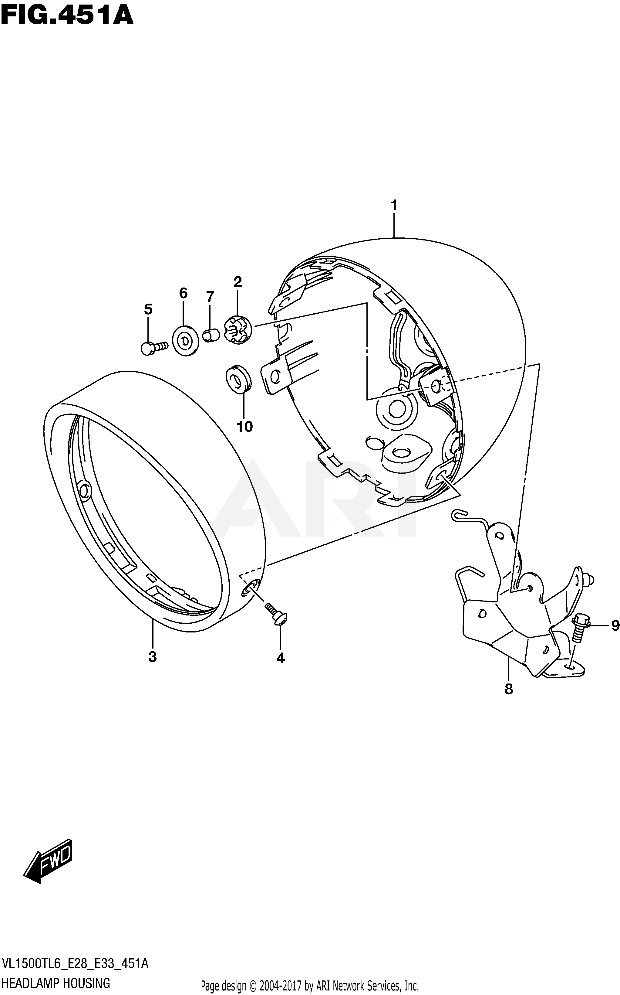 HEADLAMP HOUSING