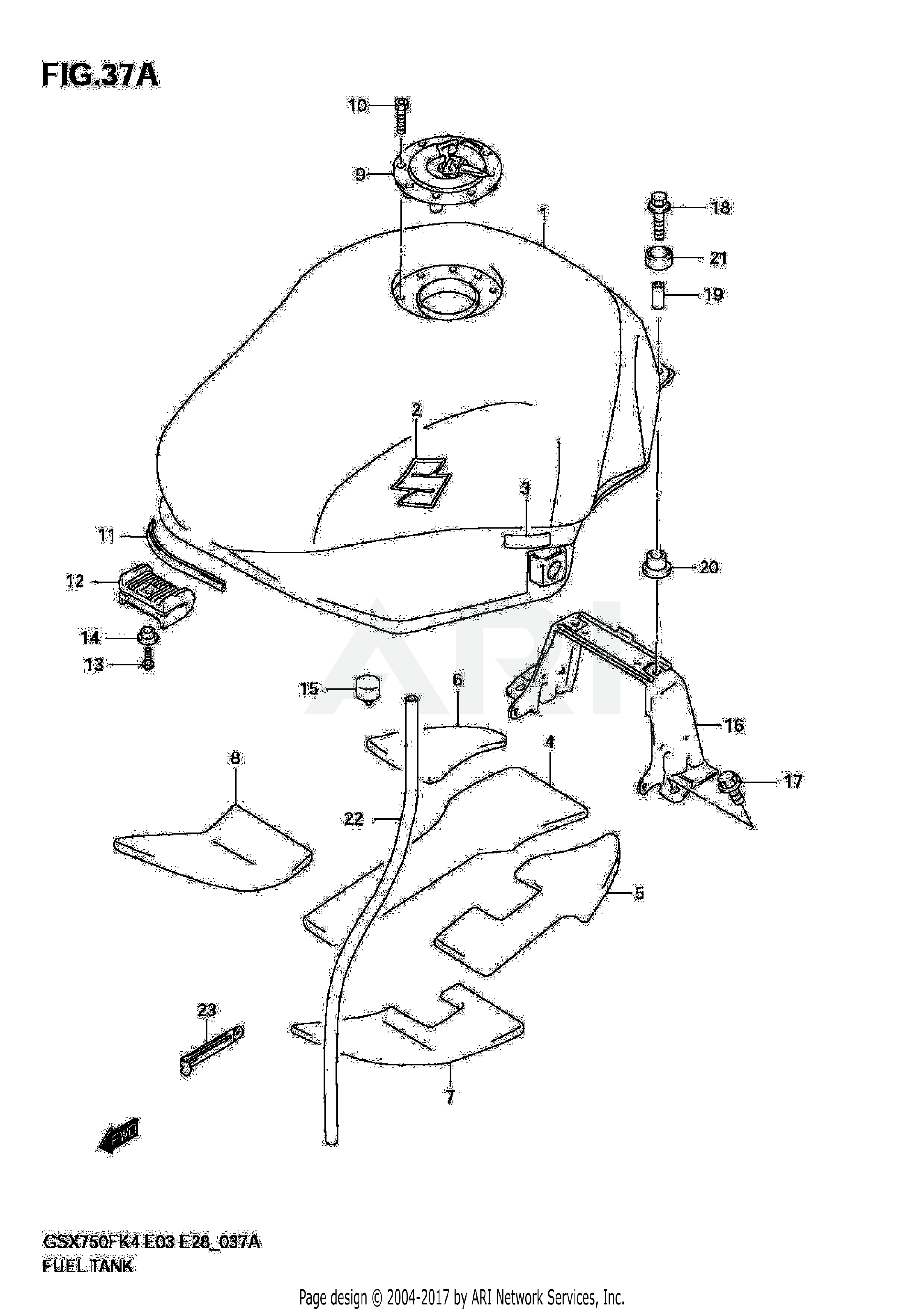 FUEL TANK (MODEL K5/K6)