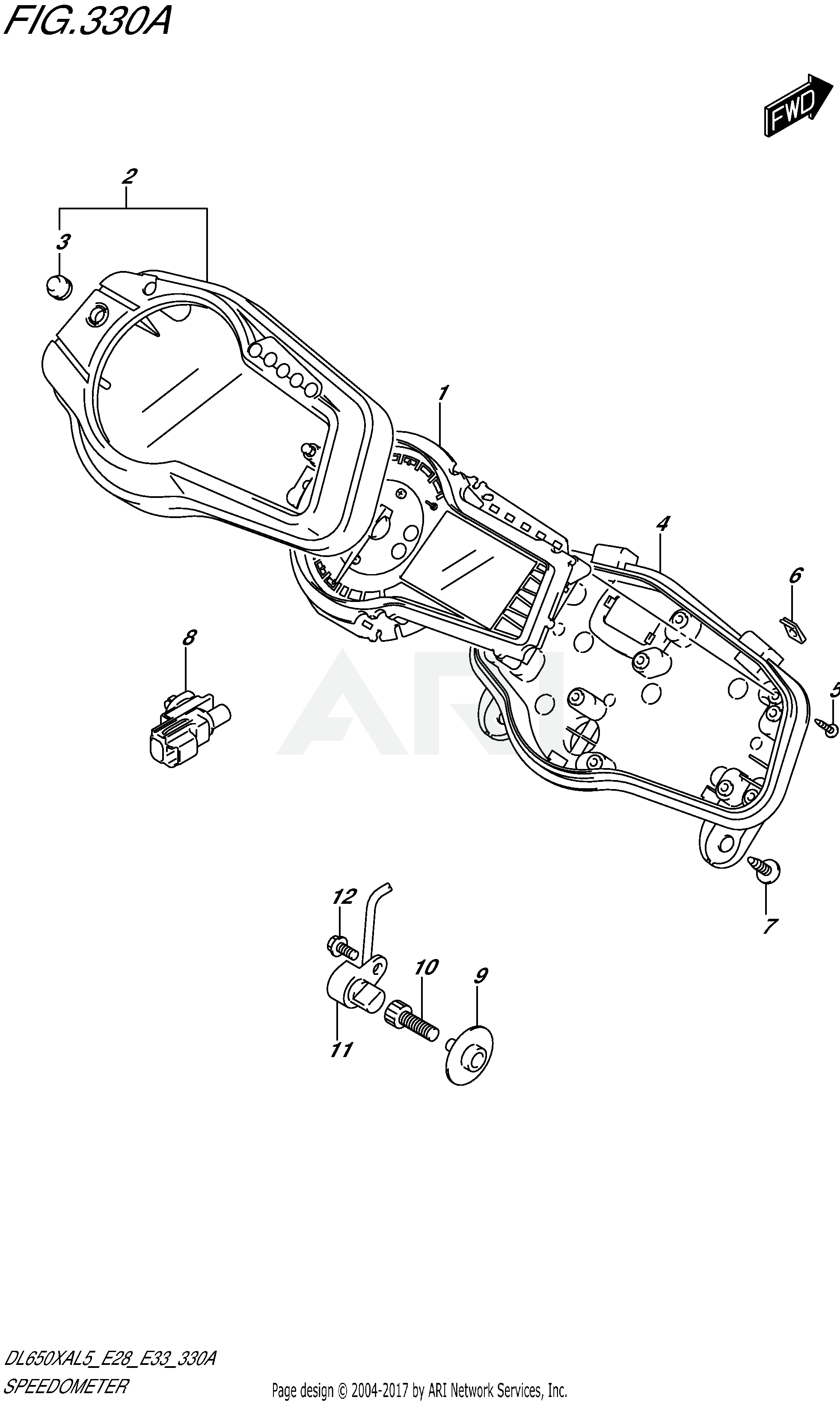 SPEEDOMETER (DL650XAL5 E28)