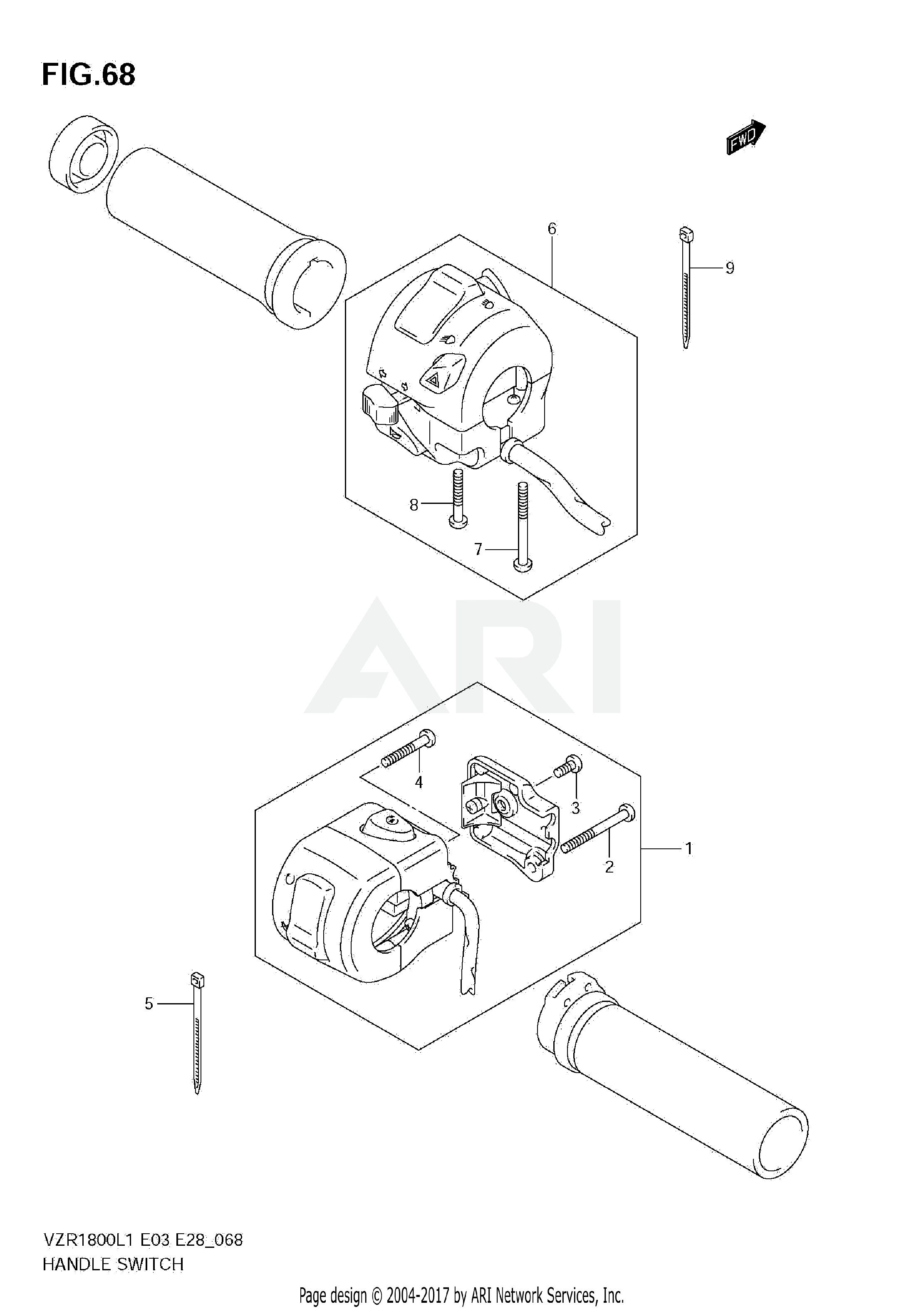 HANDLE SWITCH (VZR1800 L1 E33)