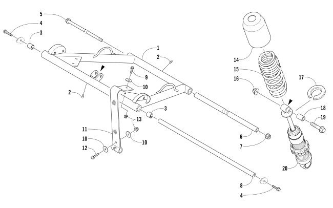 REAR SUSPENSION FRONT ARM ASSEMBLY