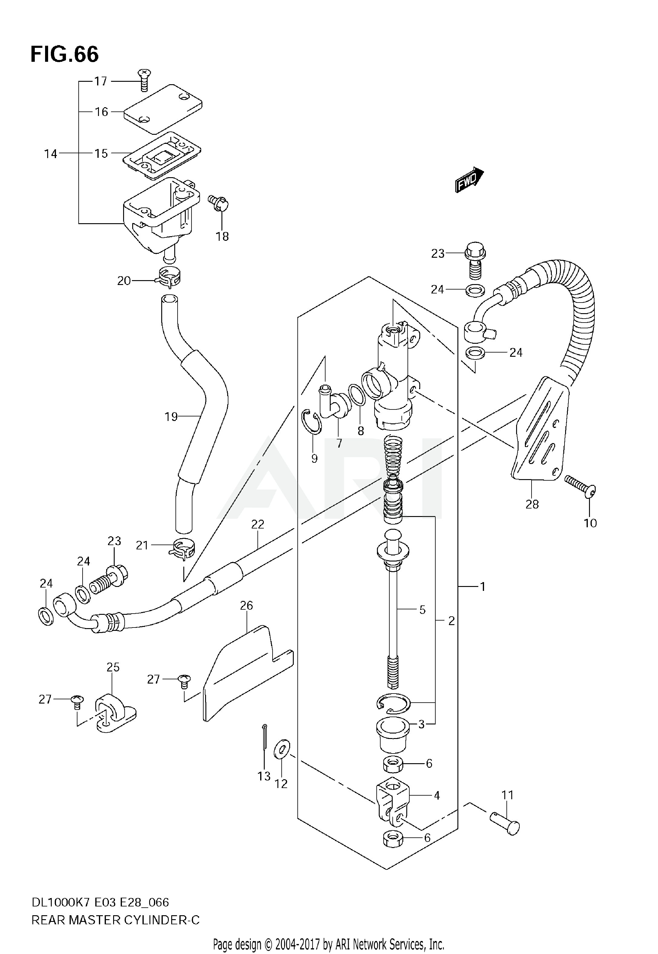 REAR MASTER CYLINDER