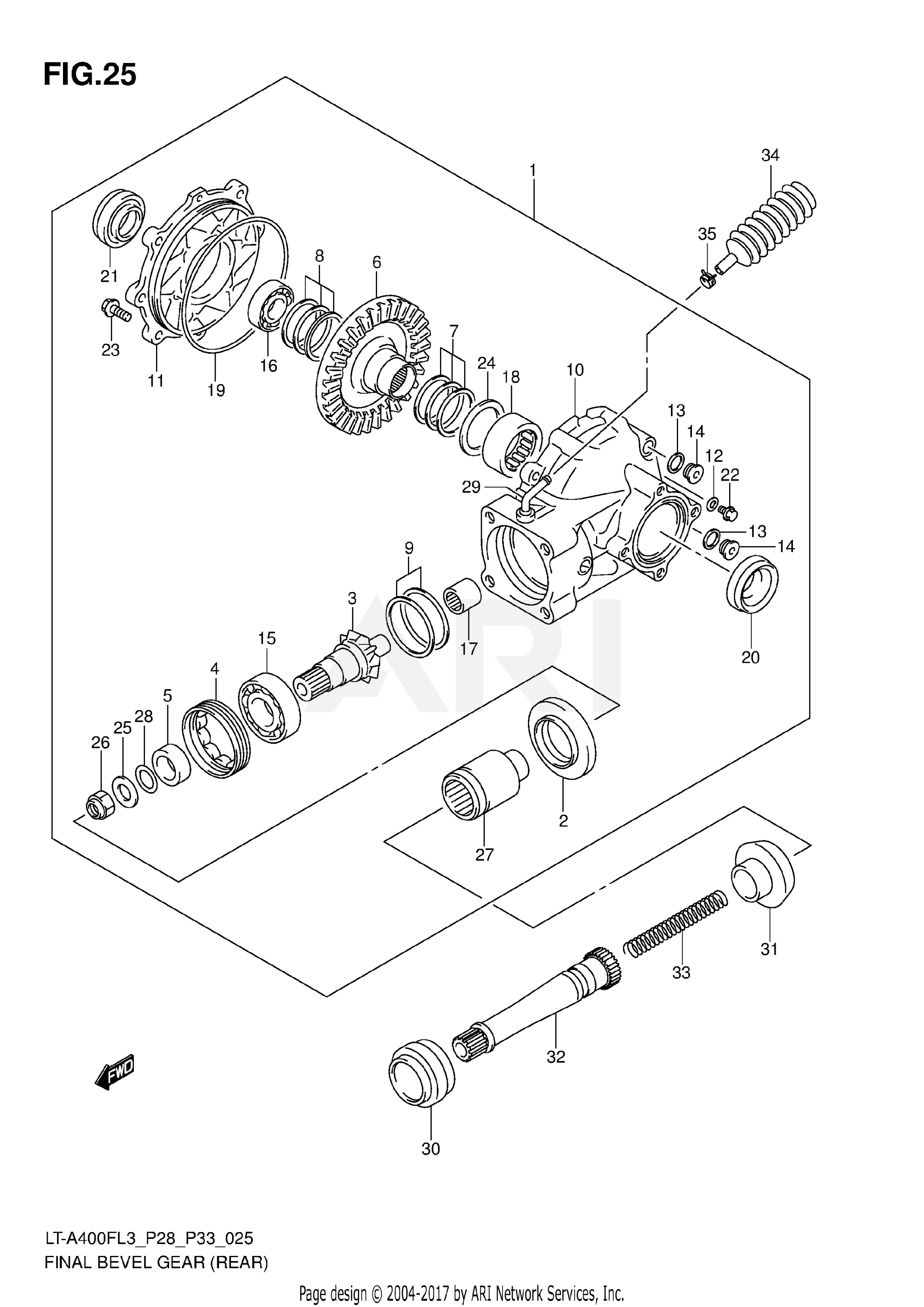 FINAL BEVEL GEAR (REAR)