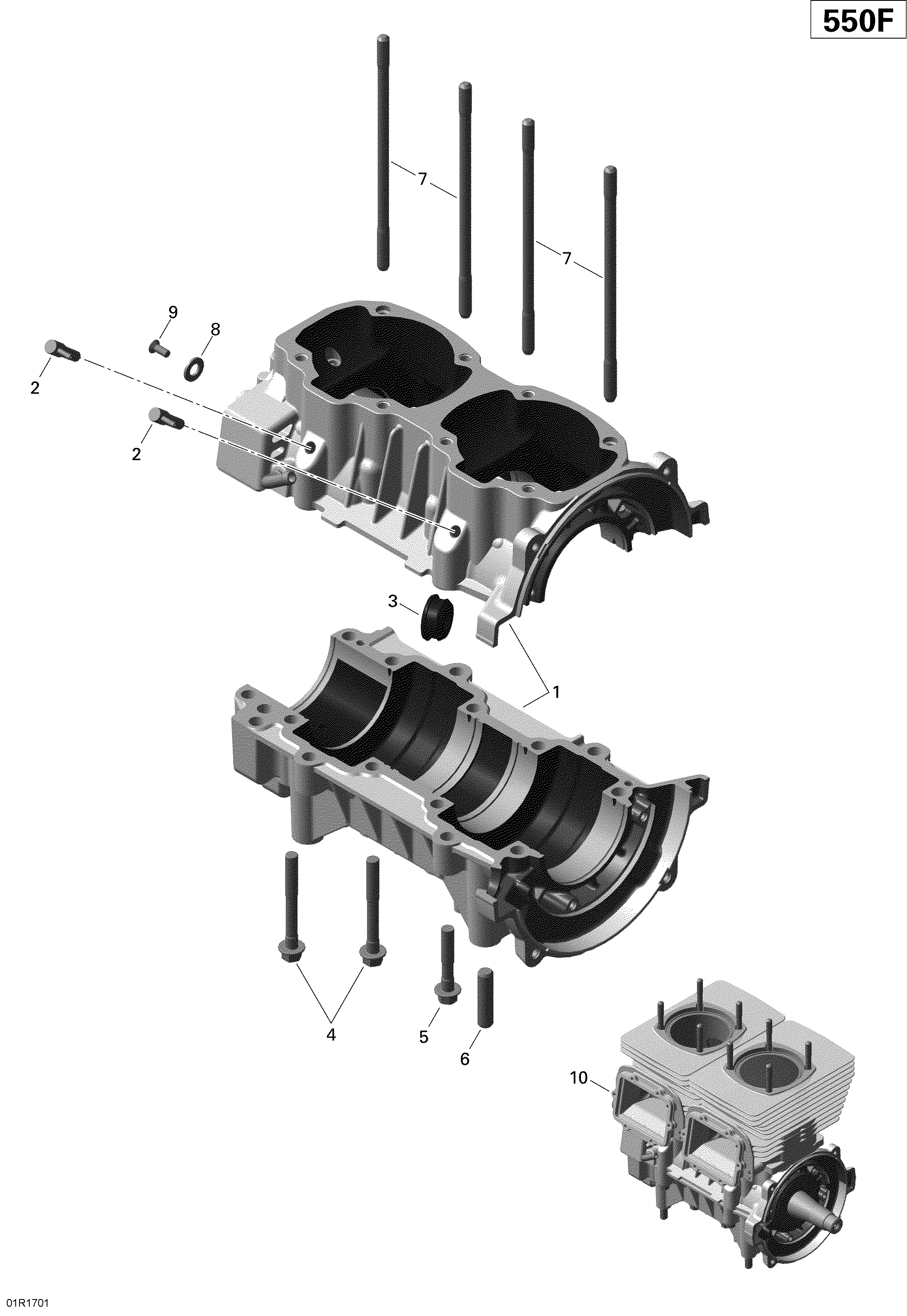 Crankcase - 550F