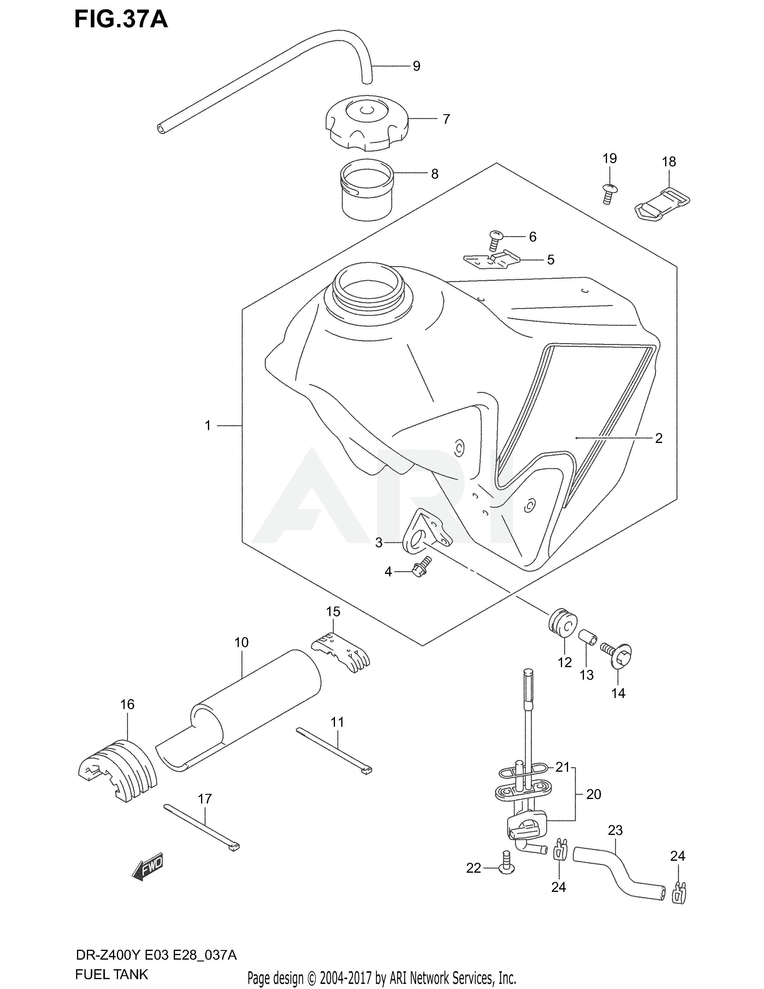 FUEL TANK (MODEL K1)