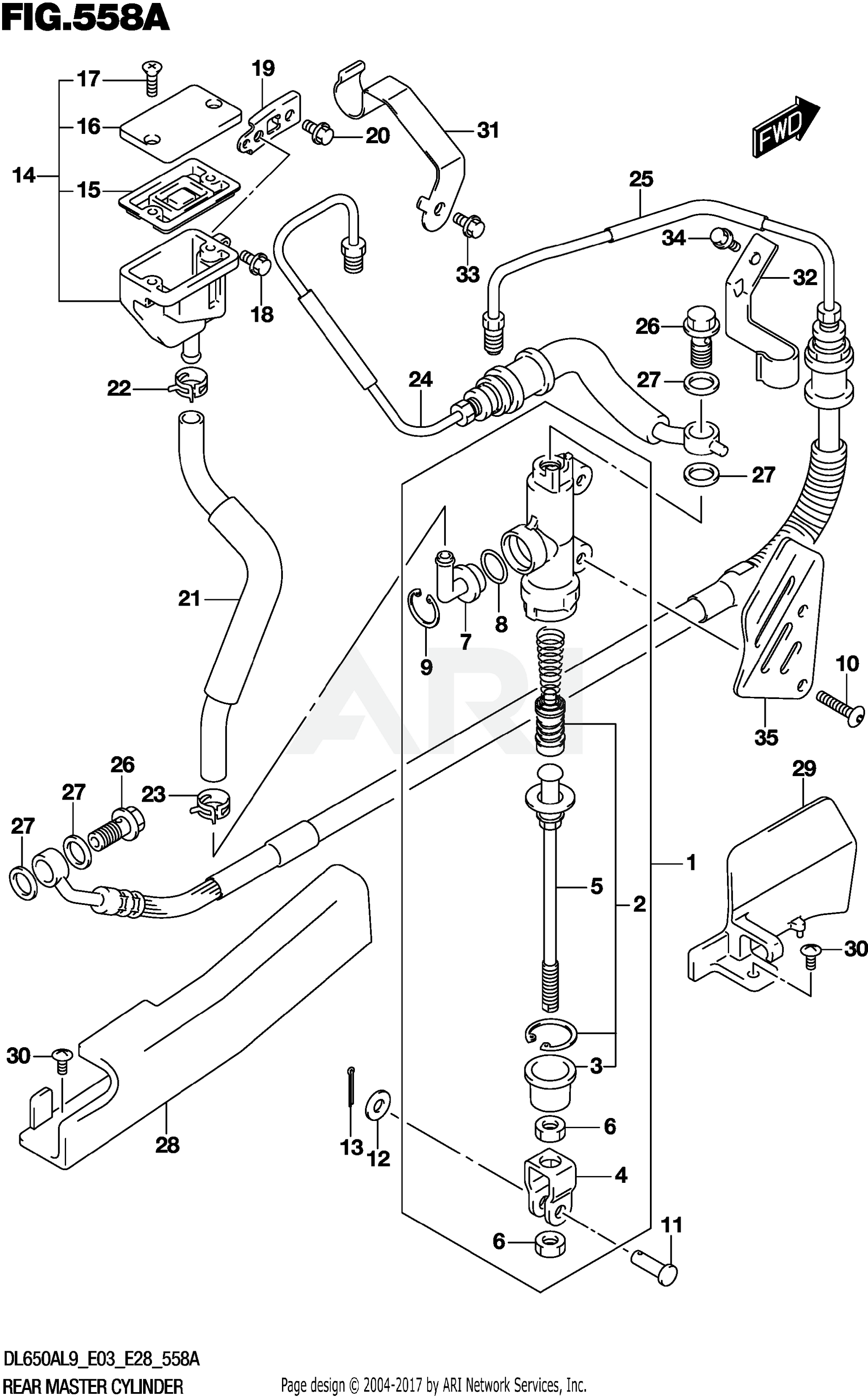 REAR MASTER CYLINDER