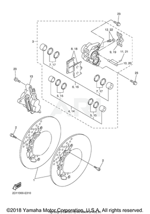 FRONT BRAKE CALIPER