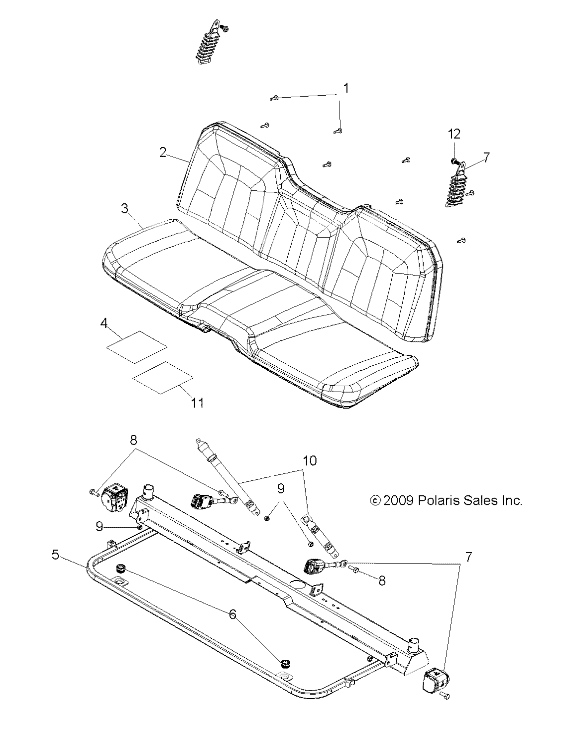 BODY, SEAT and BASE - R10HR76AG/AR (49RGRSEAT10800)