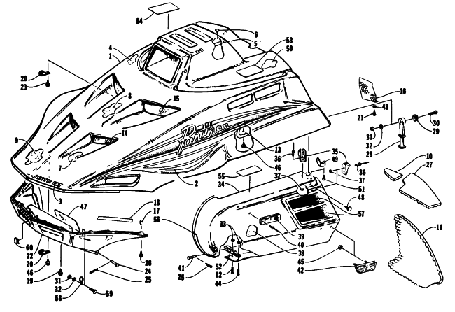 HOOD AND SIDE PODS