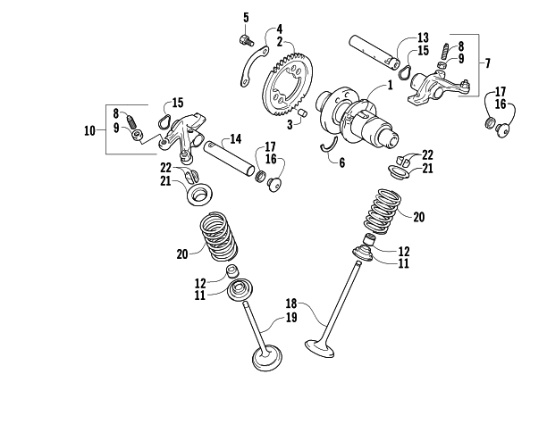 CAMSHAFT/VALVE ASSEMBLY