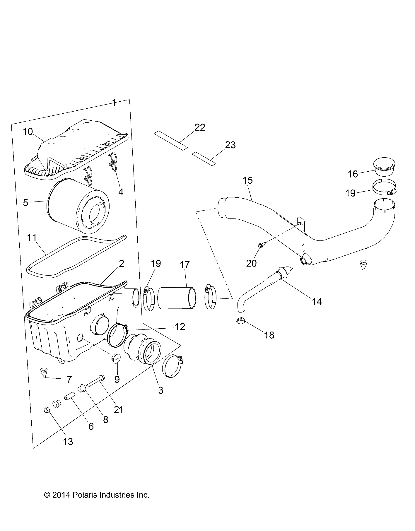 ENGINE, AIR INTAKE SYSTEM - R20MAA57B1/B9/EBH (49RGRAIRBOX15570)