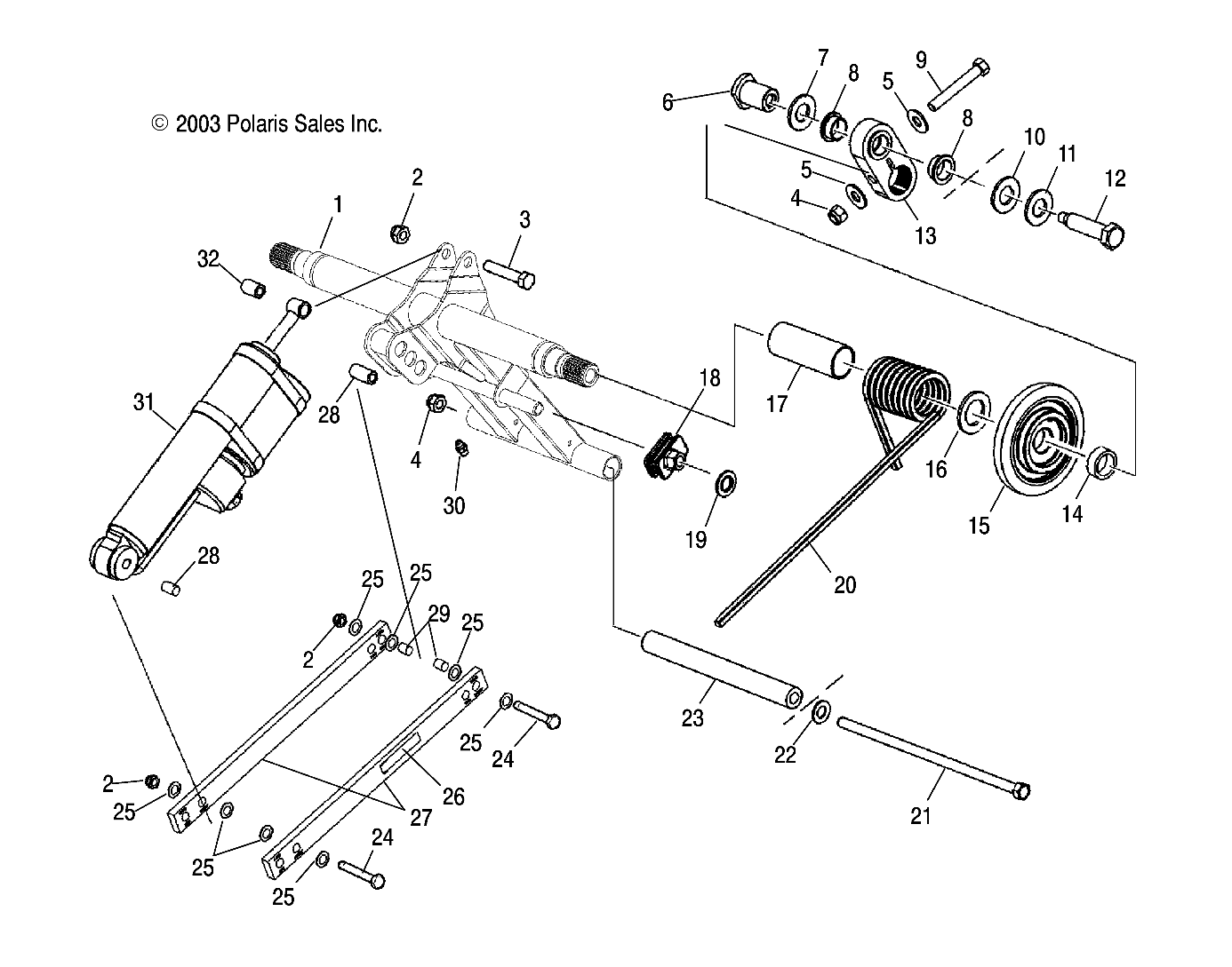 REAR TORQUE ARM - S04NX4CS/CE (4988778877B13)