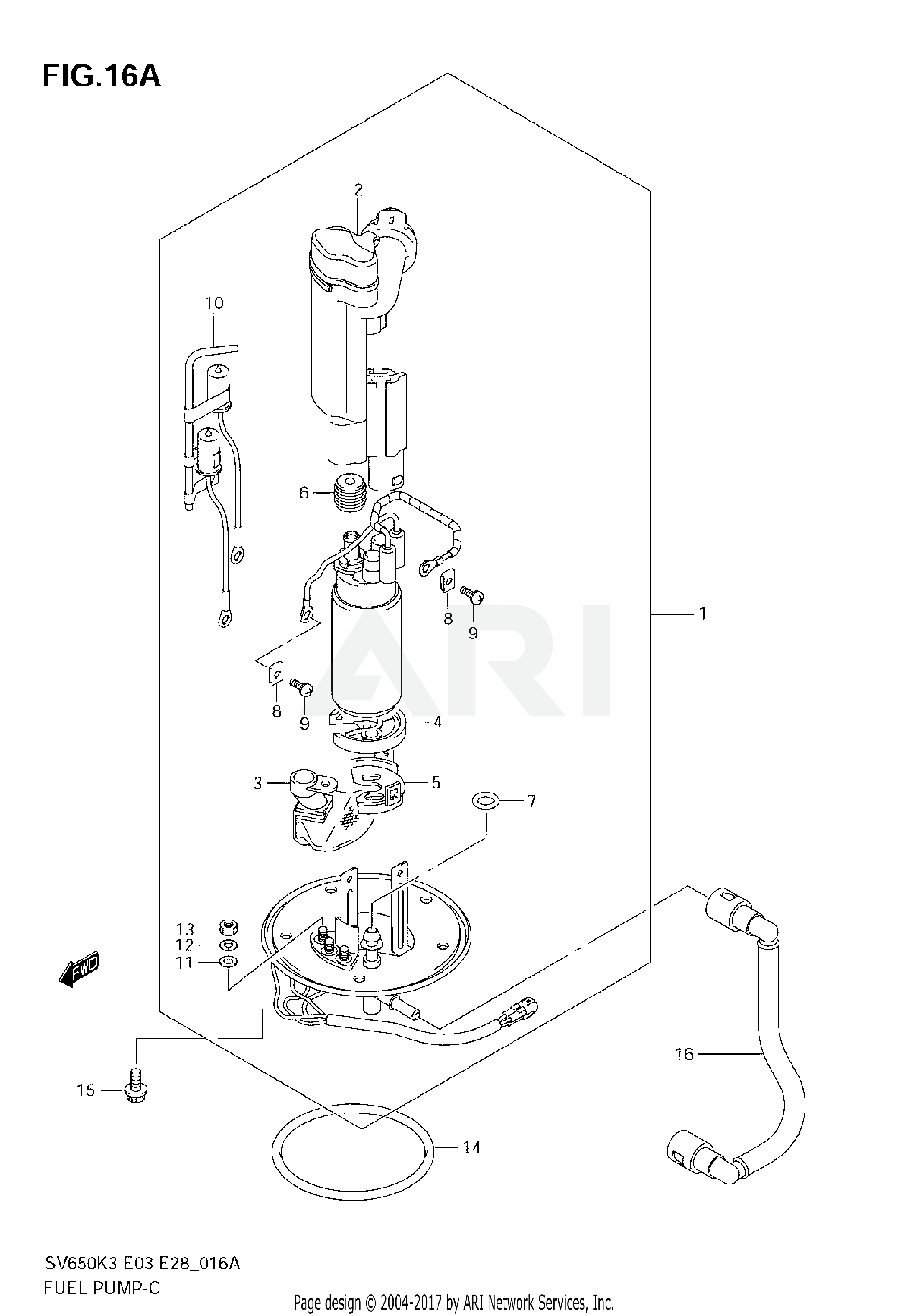 FUEL PUMP (MODEL K5/K6/K7)