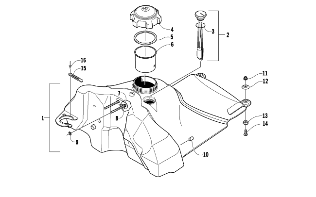 GAS TANK ASSEMBLY