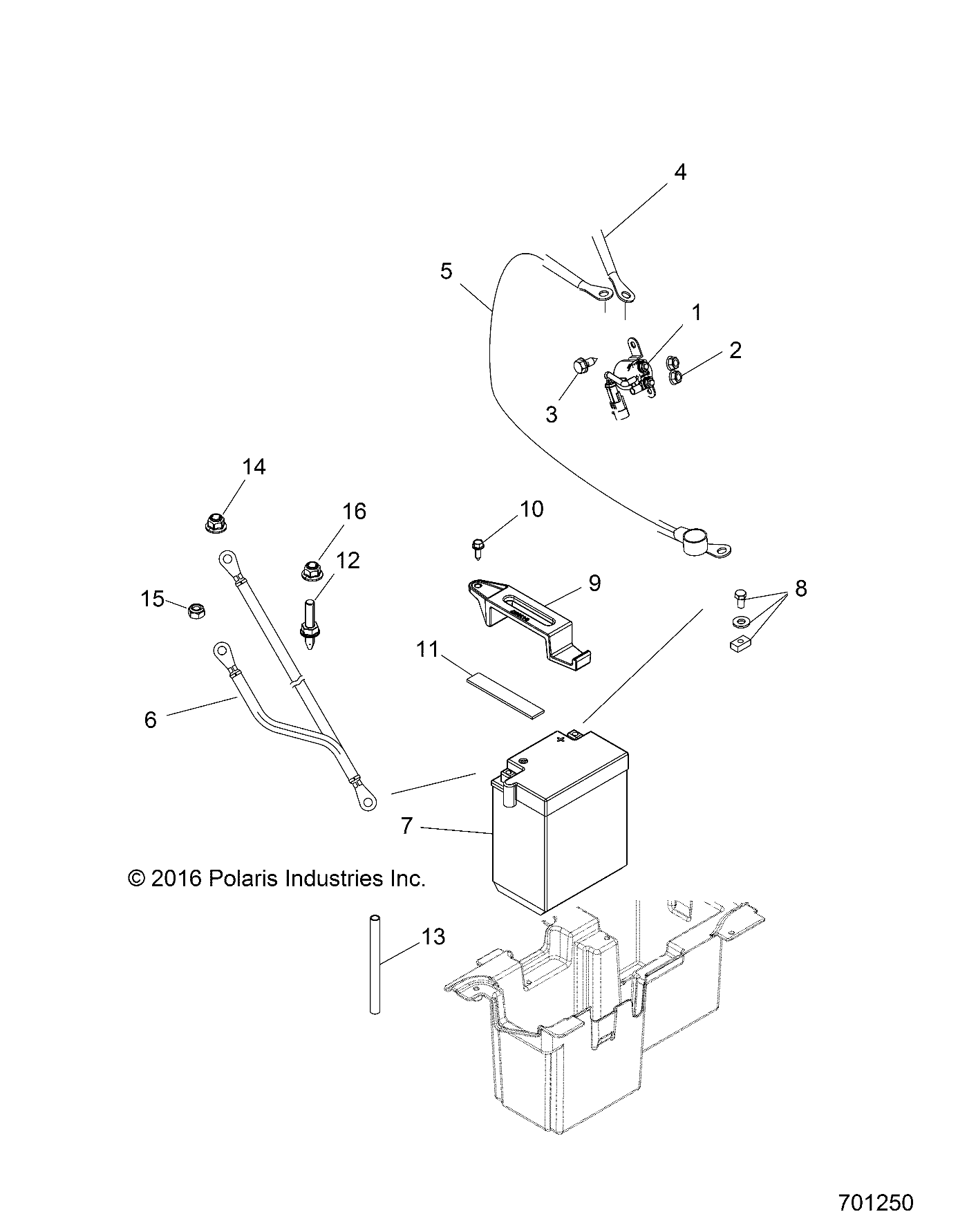 ELECTRICAL, BATTERY - Z17VHA57A2/E57AU (701250)