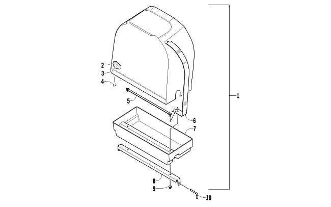 CENTER PASSENGER SEAT ASSEMBLY