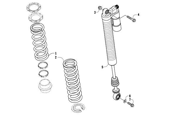 REAR SUSPENSION SHOCK ASSEMBLY