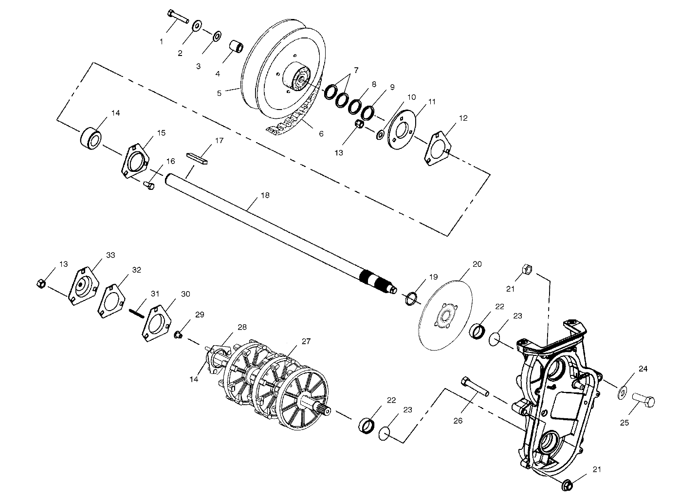 DRIVE TRAIN - S03NP7CS/7CSA/7CSB/8CS/8CSA/8CSB-S03NA7CS/8CS-S03NF7CS/8CS-S03NE7CS/8CS (4977847784D01)