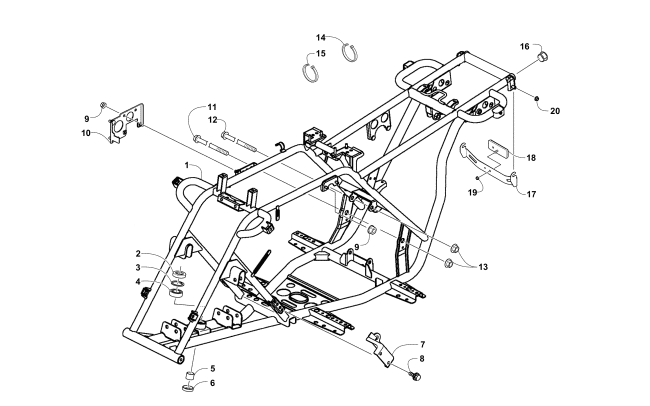 FRAME AND RELATED PARTS ASSEMBLY