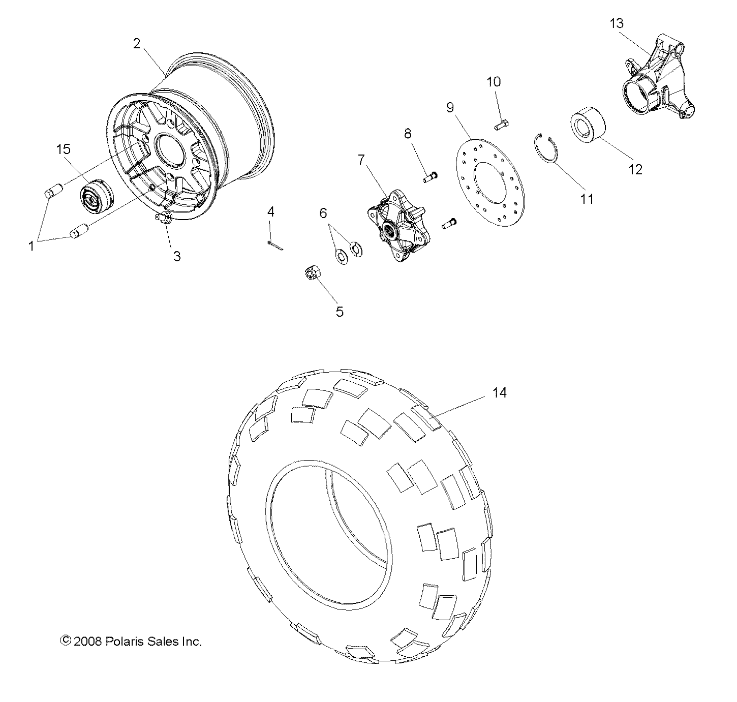 WHEELS, REAR - R11XY76FX (49ATVWHEELREAR09RZRS)