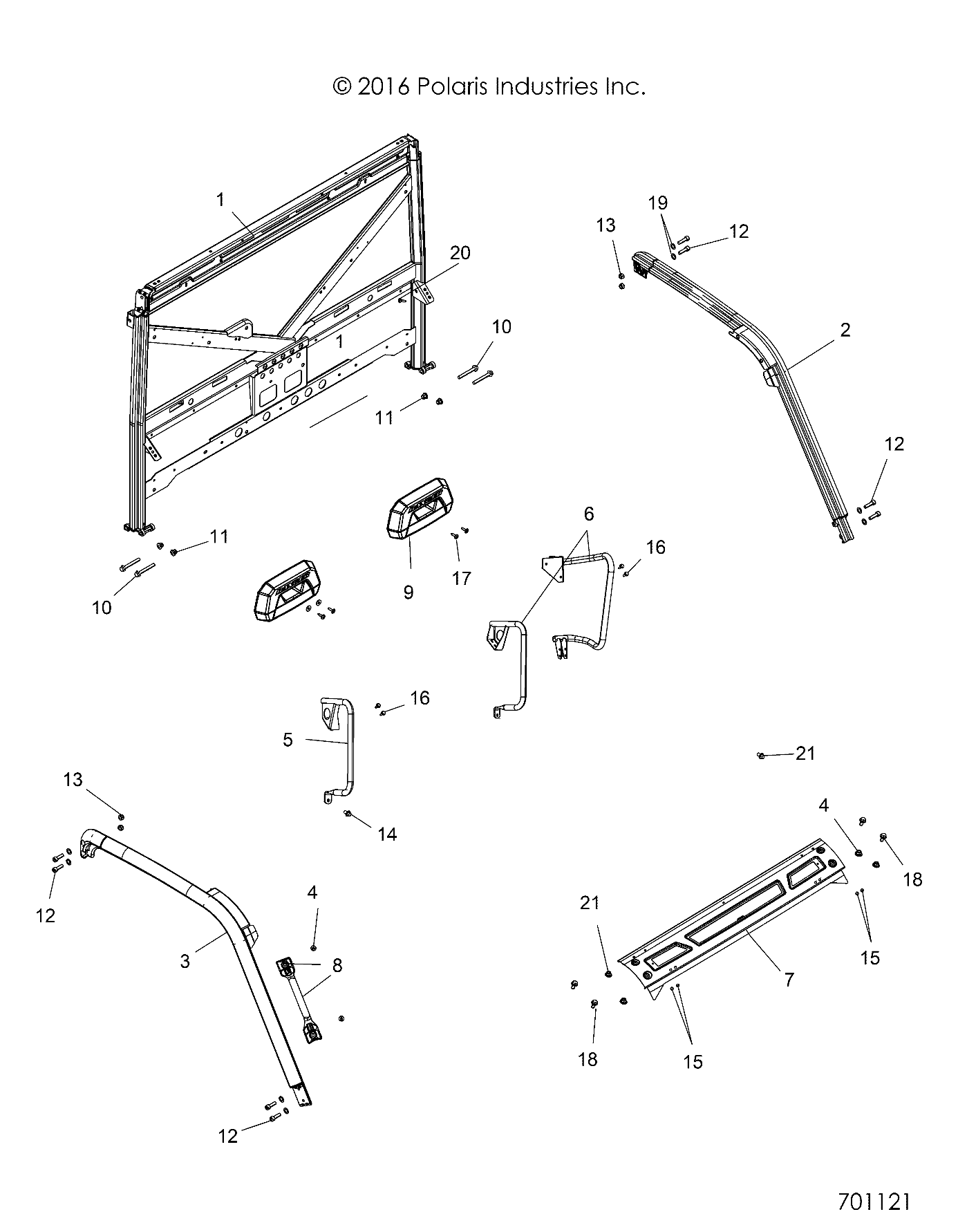 CHASSIS, CAB FRAME - R17RT_99 ALL OPTIONS (701121)