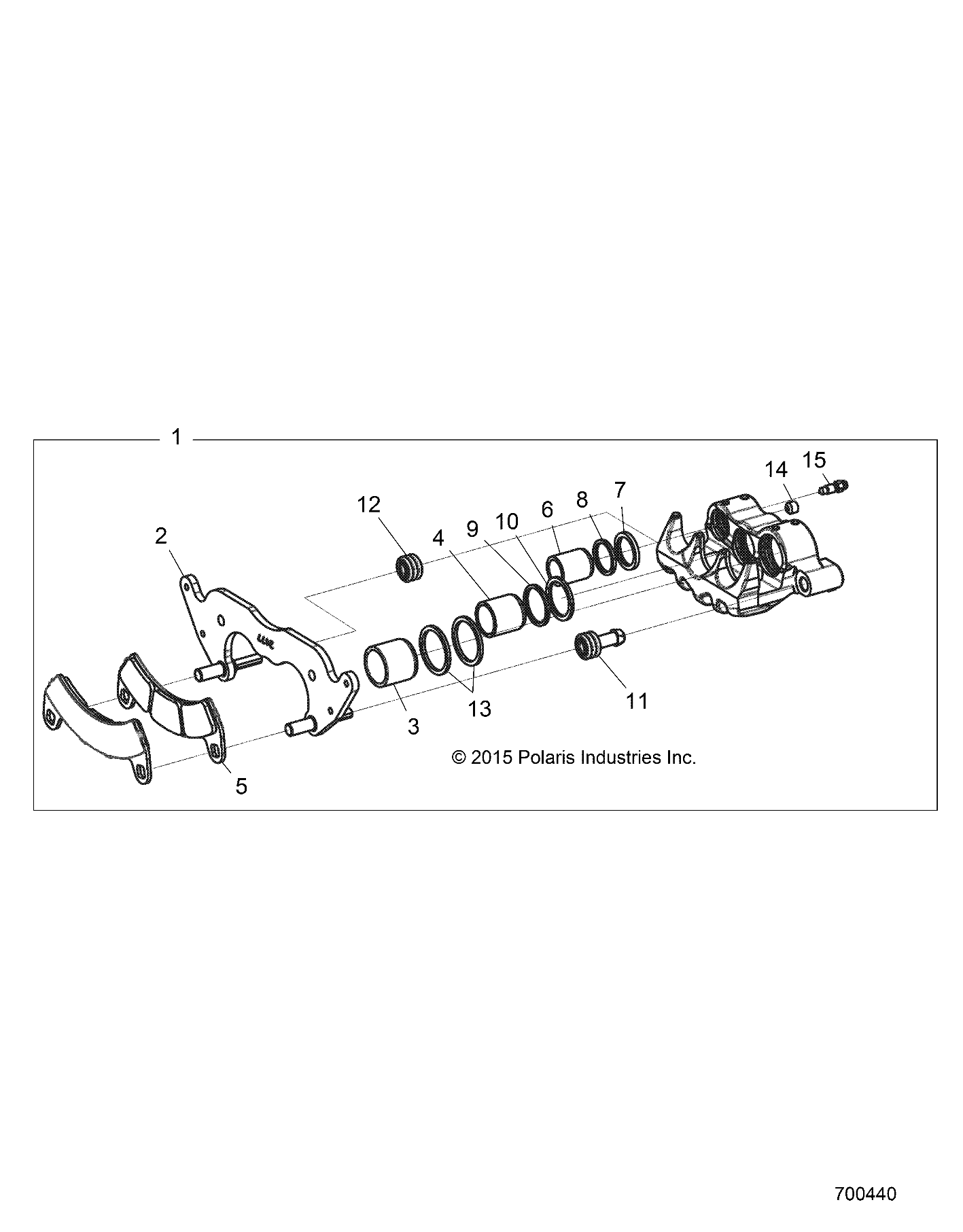 BRAKES, FRONT CALIPER - Z18VDE92LS (700440)