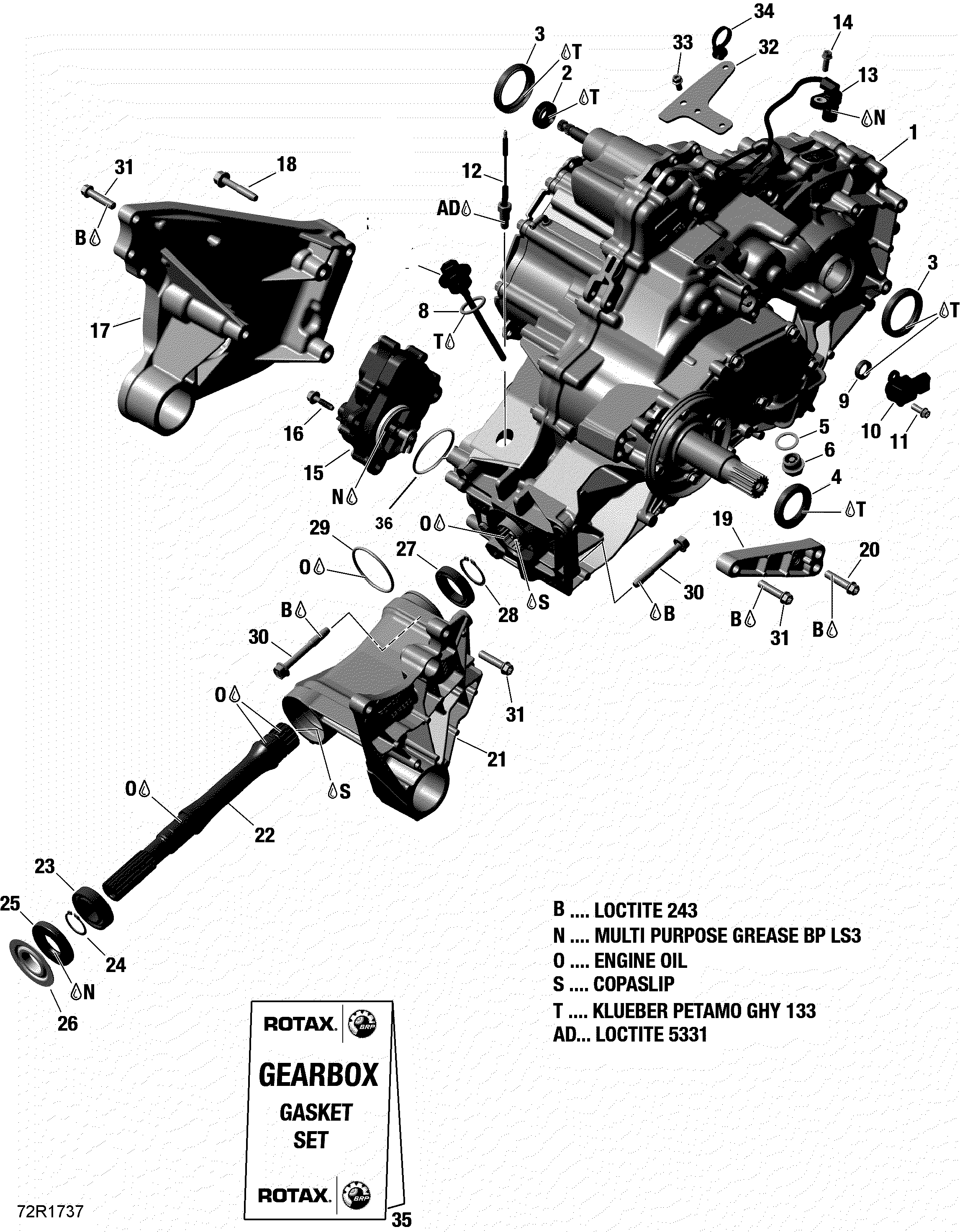 Gear Box And Components Defender XMR