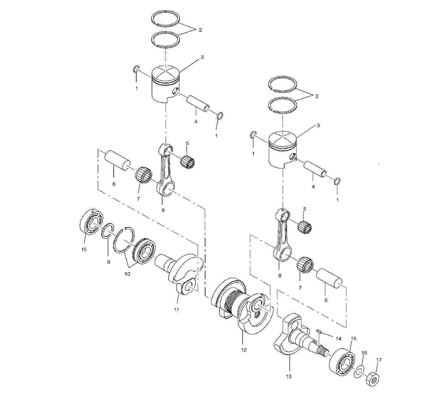 PISTON and CRANKSHAFT - S03NB3AS/S03ND3AS (4977867786C07)