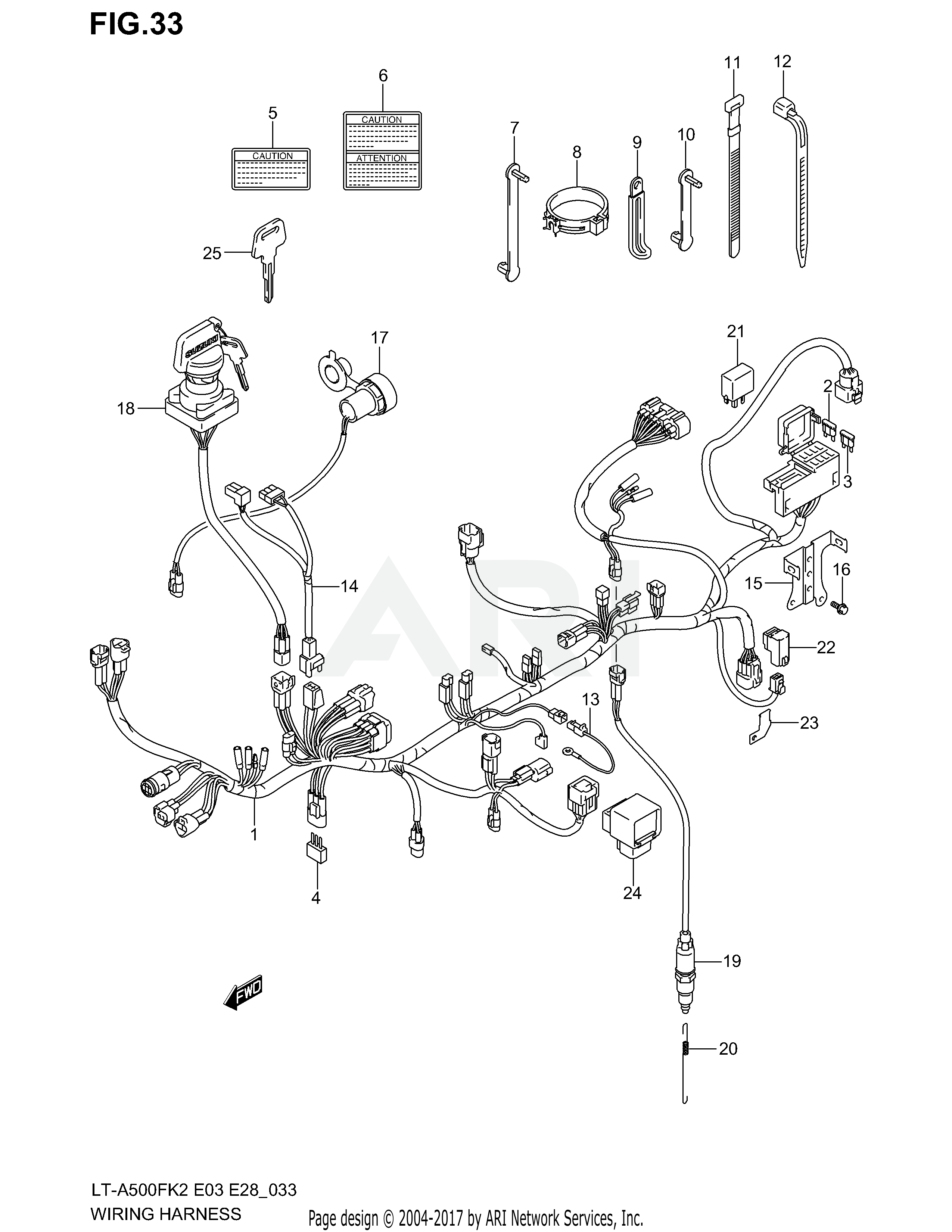 WIRING HARNESS (MODEL K2)