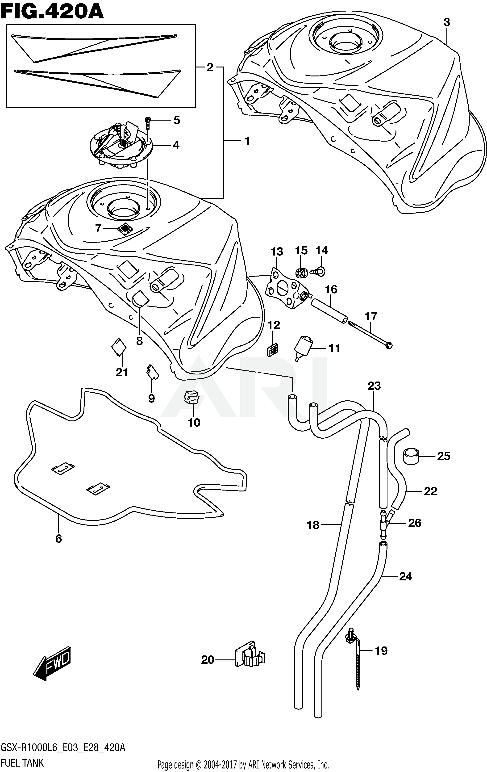 FUEL TANK (GSX-R1000L6 E03)