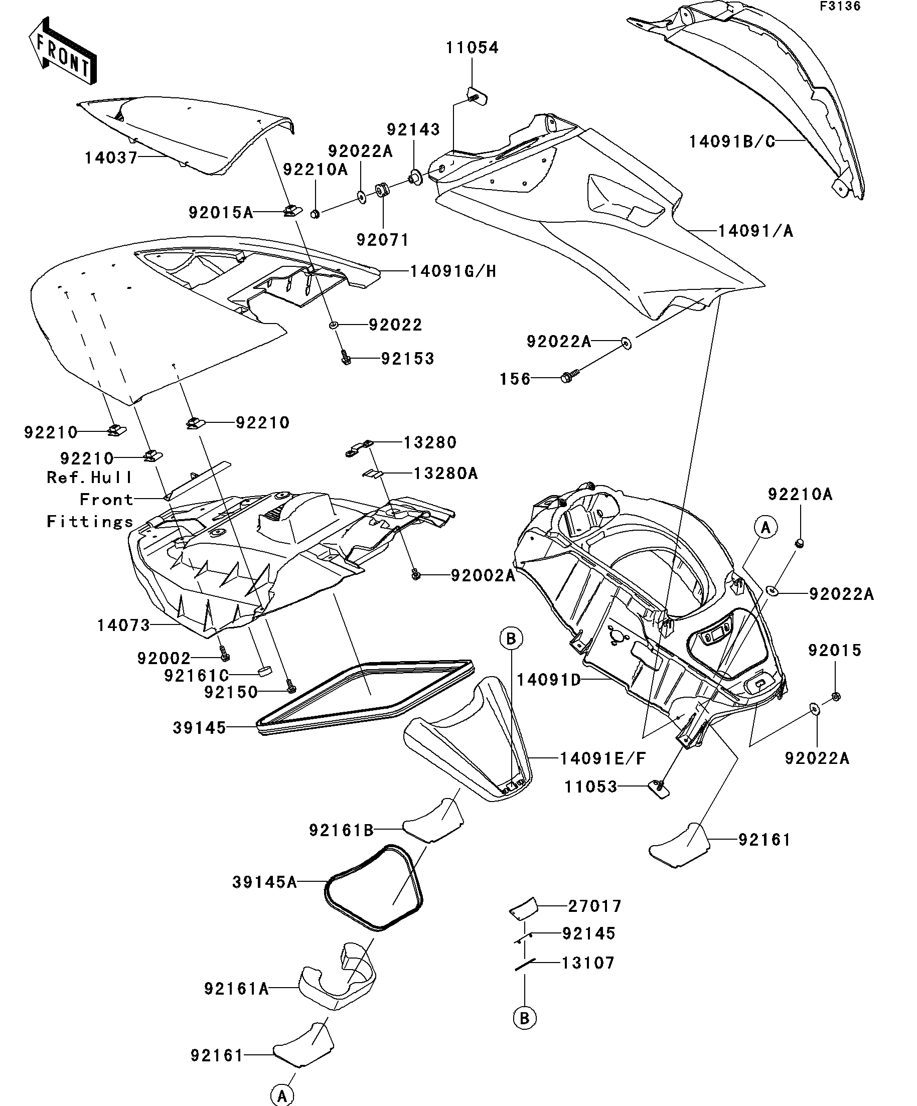 Hull Middle Fittings