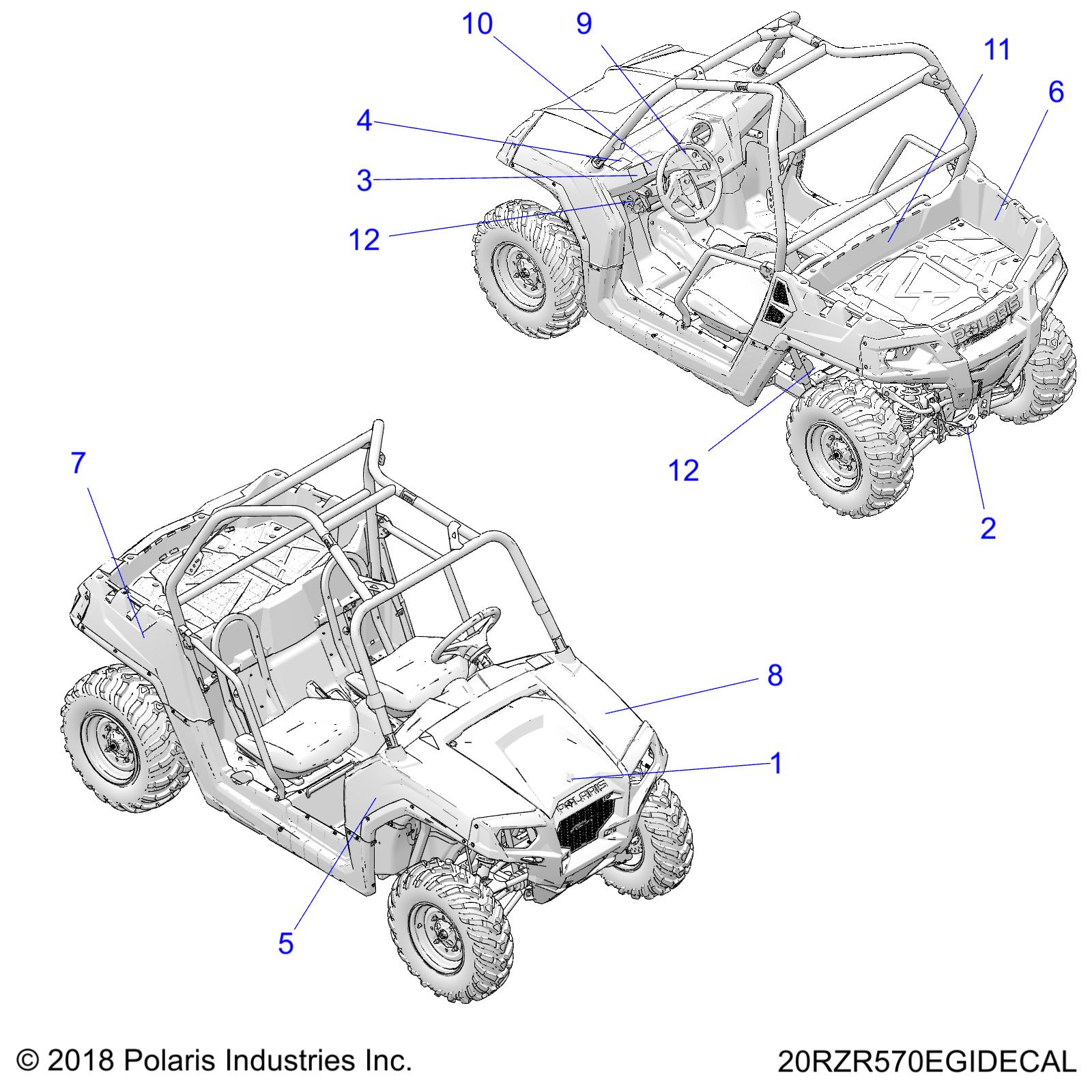 BODY, DECALS - Z20CHA57K2 (20RZR570EGIDECAL)