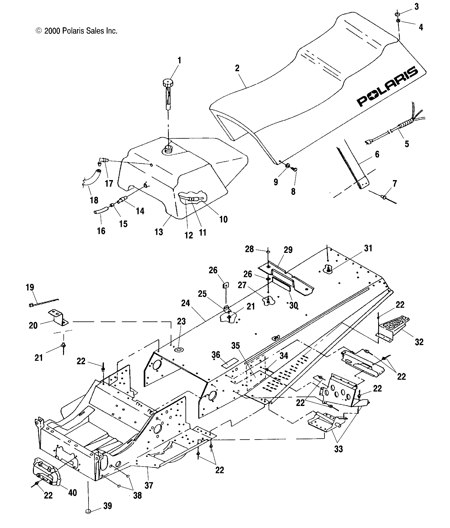 TUNNEL and SEAT - S01LT3AS (4961156115A003)