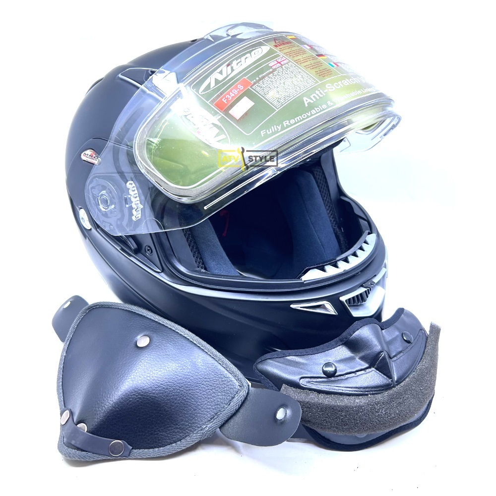 Шлем снегоходный Nytro FS349-S, черный матовый , размер M