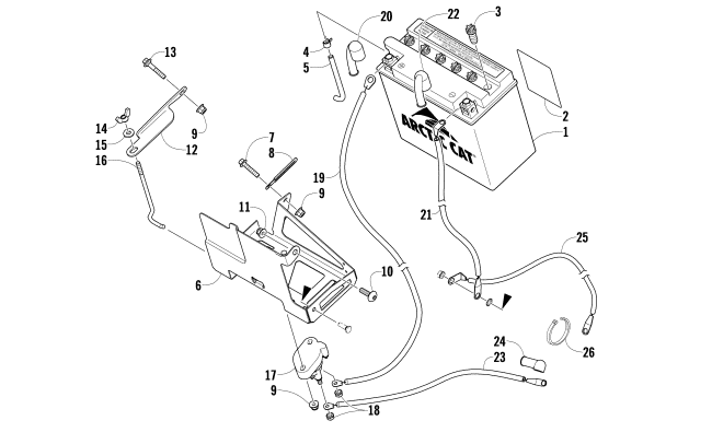 BATTERY AND TRAY ASSEMBLY