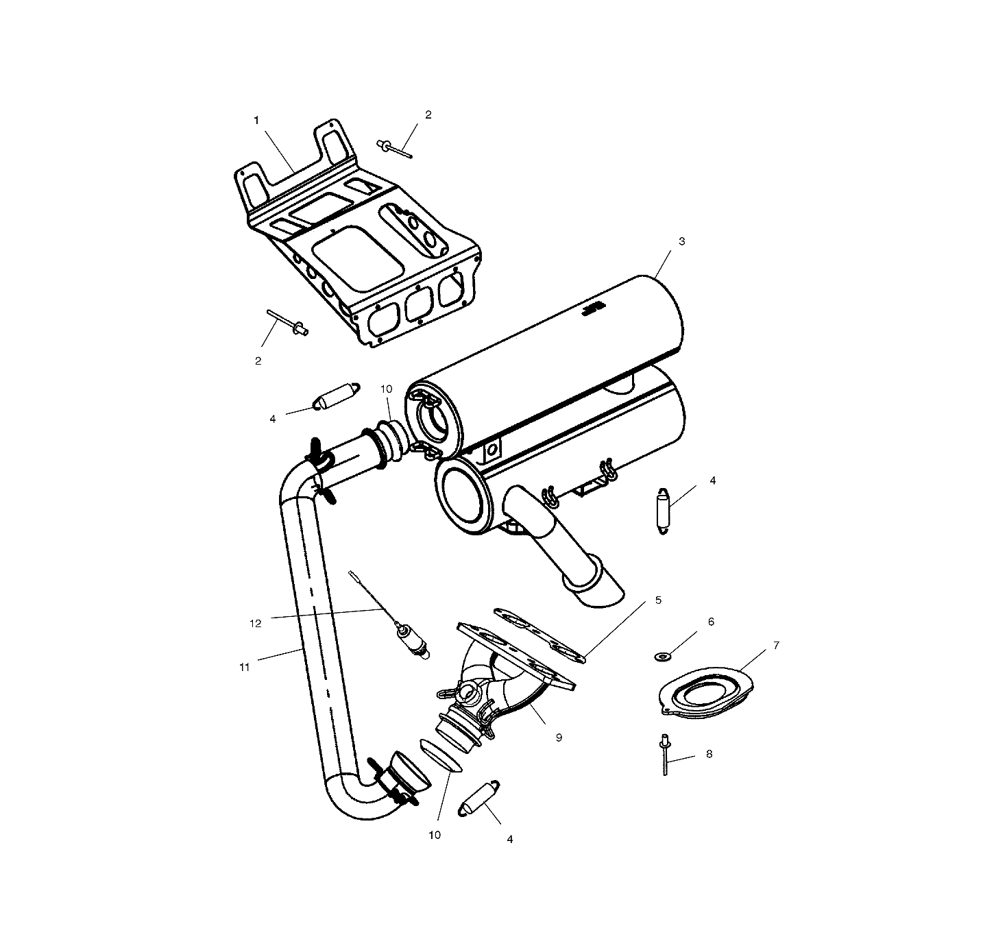 EXHAUST SYSTEM - S02NT7DS (4970727072C04)