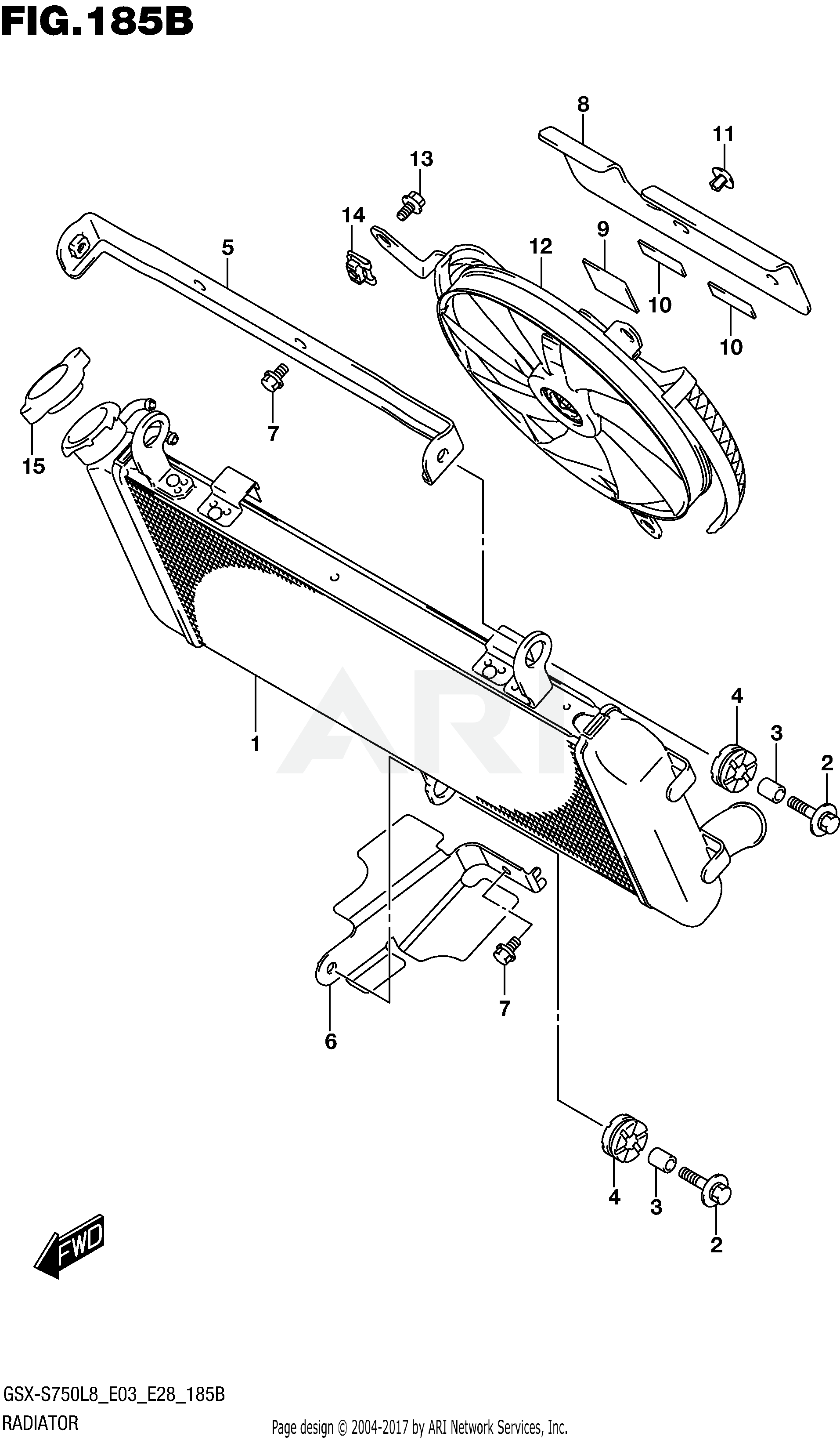 RADIATOR (GSX-S750L8 E33)