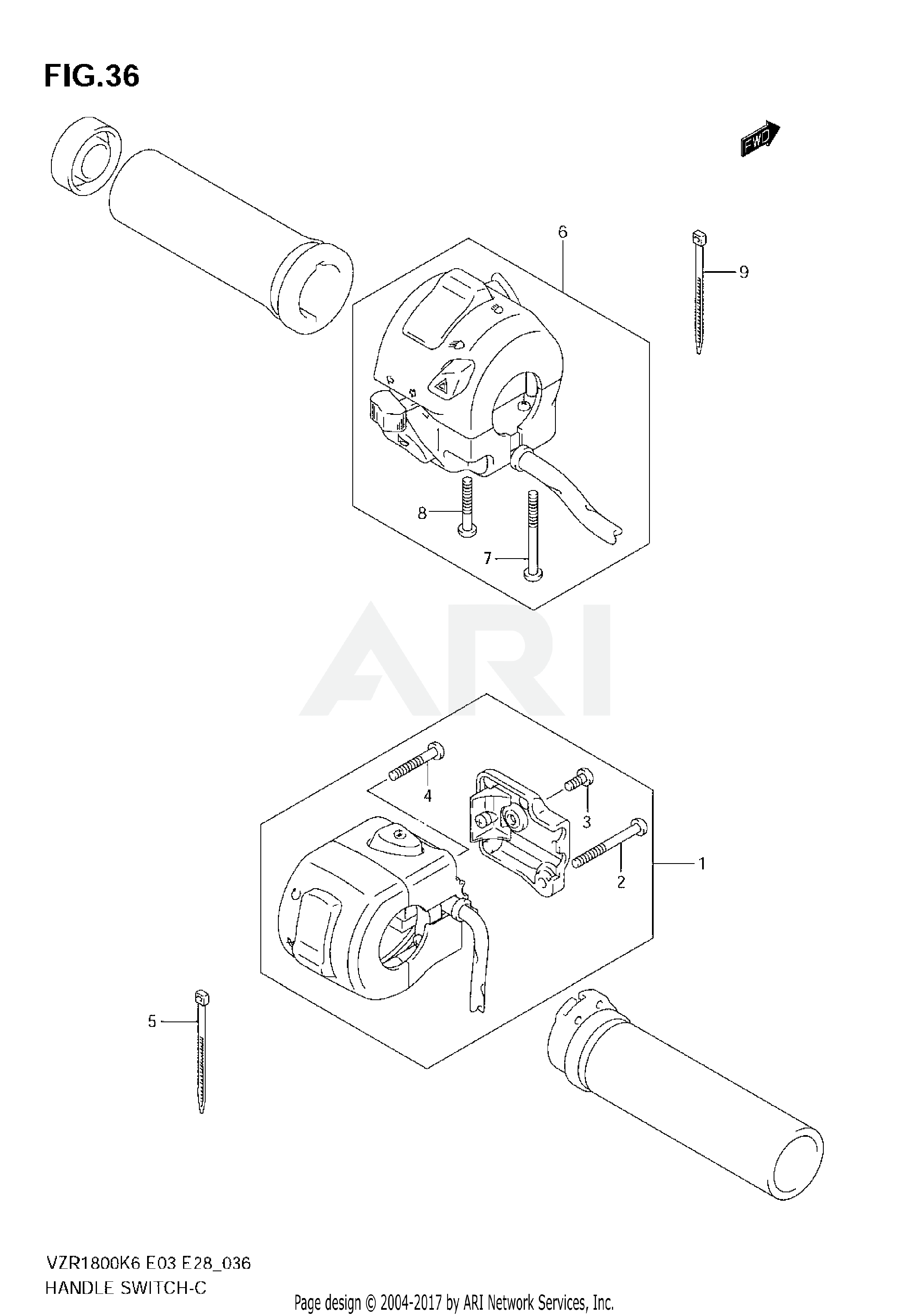 HANDLE SWITCH (VZR1800K6/K7/K8/K9,VZR1800ZK7/ZK8)