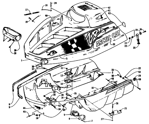 HOOD AND BELLY PAN ASSEMBLY