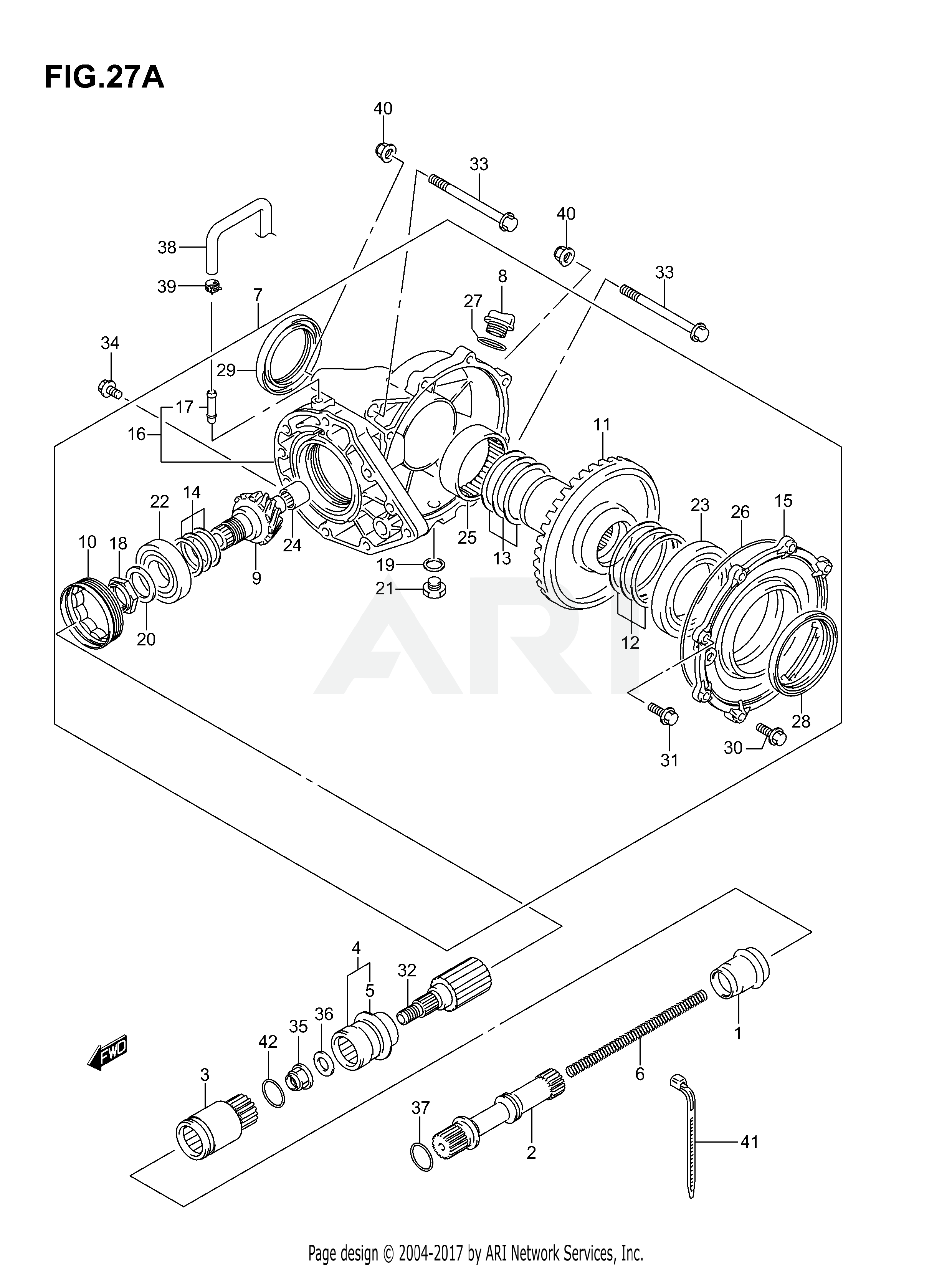 FINAL BEVEL GEAR (REAR)(MODEL K6 F.NO.5SAAP41 67110001%)