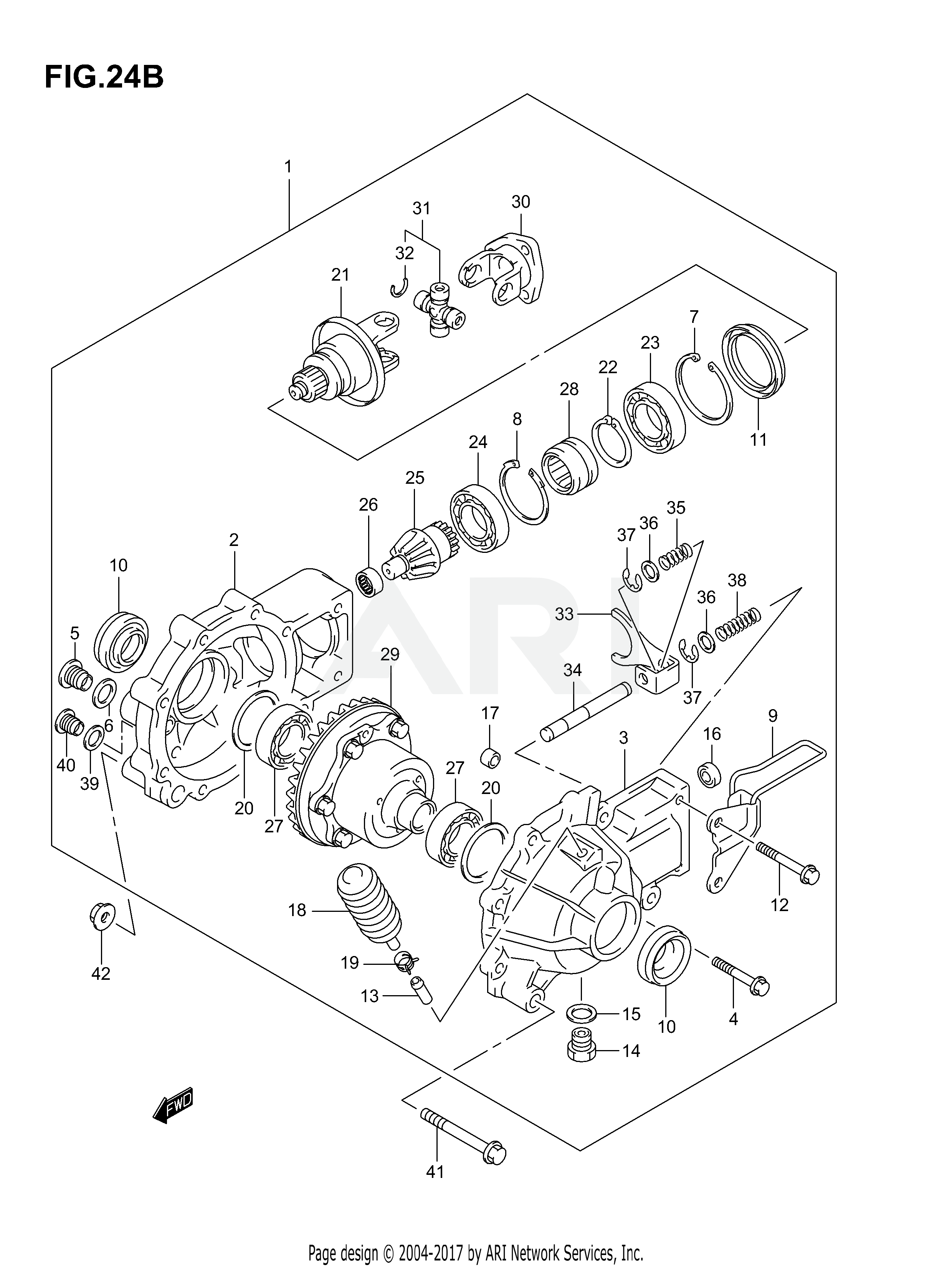 FINAL BEVEL GEAR (FRONT)(MODEL K7)