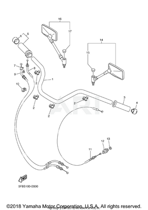 STEERING HANDLE CABLE