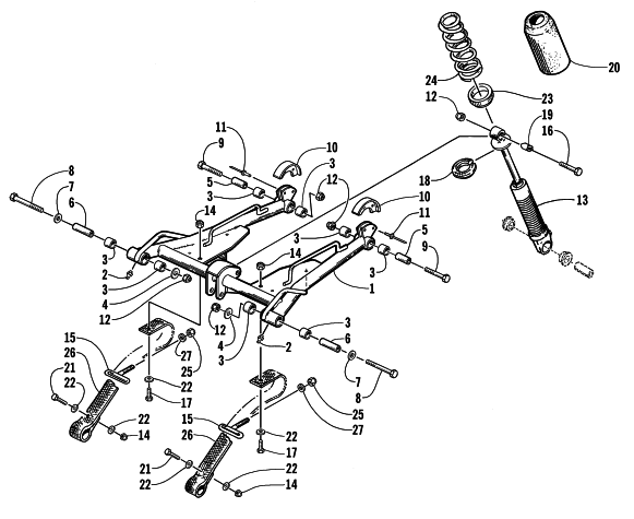 REAR SUSPENSION FRONT ARM ASSEMBLY