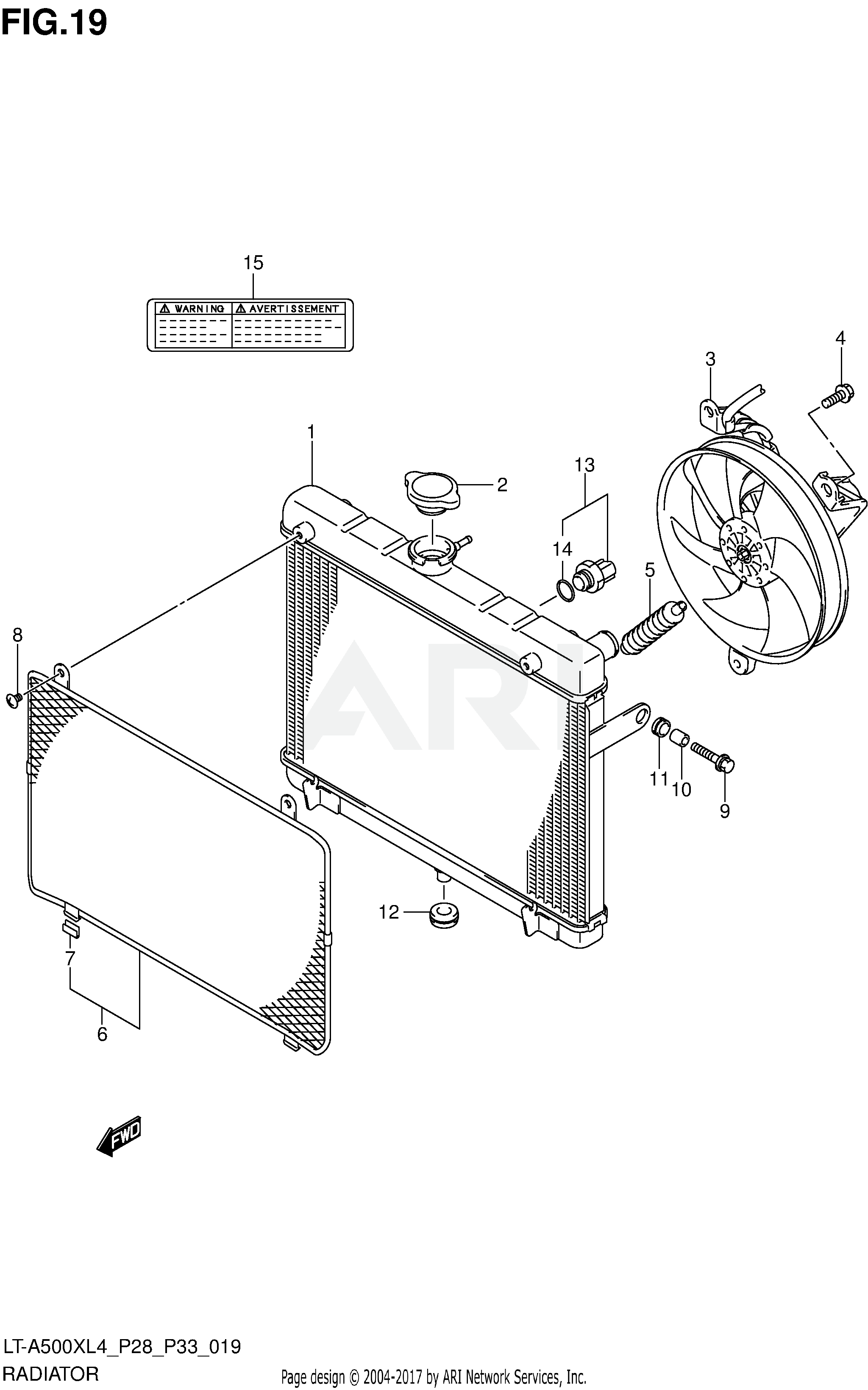 RADIATOR (LT-A500XL4 P28)